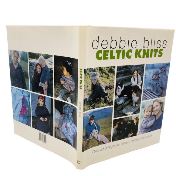 Debbie Bliss Celtic Knits Hard Cover Dust Jacket Knit Pattern Book Vintage 2000 - Picture 8 of 14